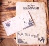 Пригласительный конверт с вкладышем хеллоуин